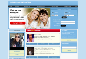 Israeli Online Dating Homepage Image